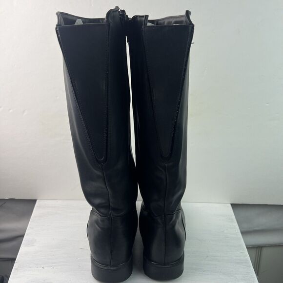 Blondo Canada Black Leather Waterproof Riding Boots Side Zip Size 9 Wide… - Picture 8 of 15